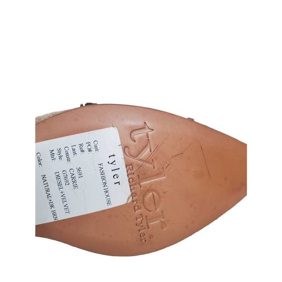 Richard Tyler Leather Flower Accent  Pointed Toe Flats - Picture 4 of 12